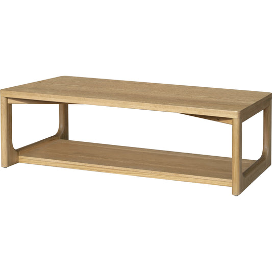 Callister Coffee Table - 531809 by Surya. Made from top: wood veneer, manufactured wood, base: oak in a modern style.