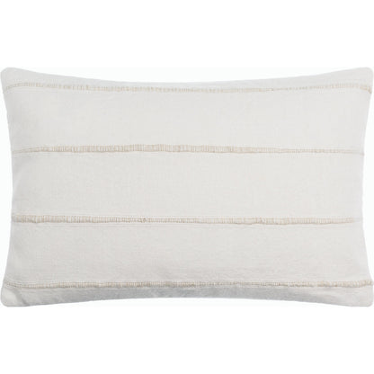 Charleston Lumbar Pillow - 516444 by Surya in ivory. Made from linen, cotton in a modern style.