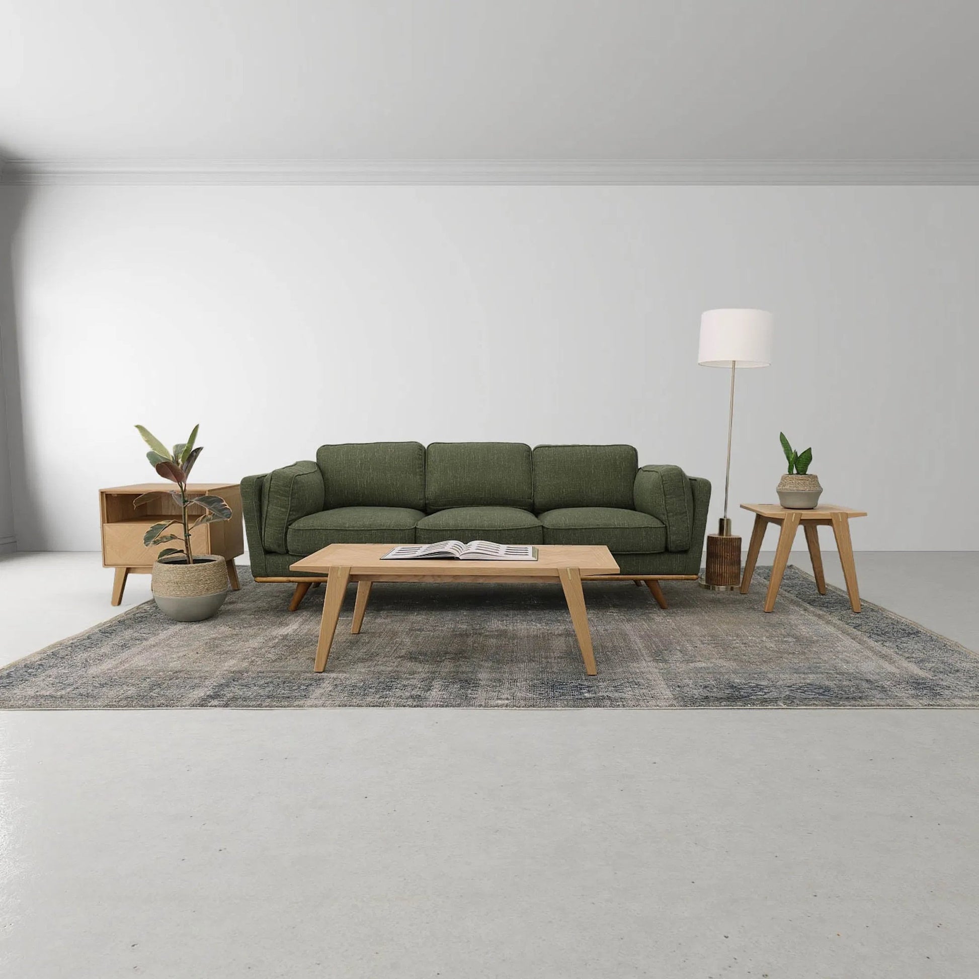 Colton Nightstand by LH Imports in light brown and natural, brass. Made from solid oak, mdf oak veneer, brass in a transitional style.