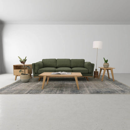 Colton Nightstand by LH Imports in light brown and natural, brass. Made from solid oak, mdf oak veneer, brass in a transitional style.