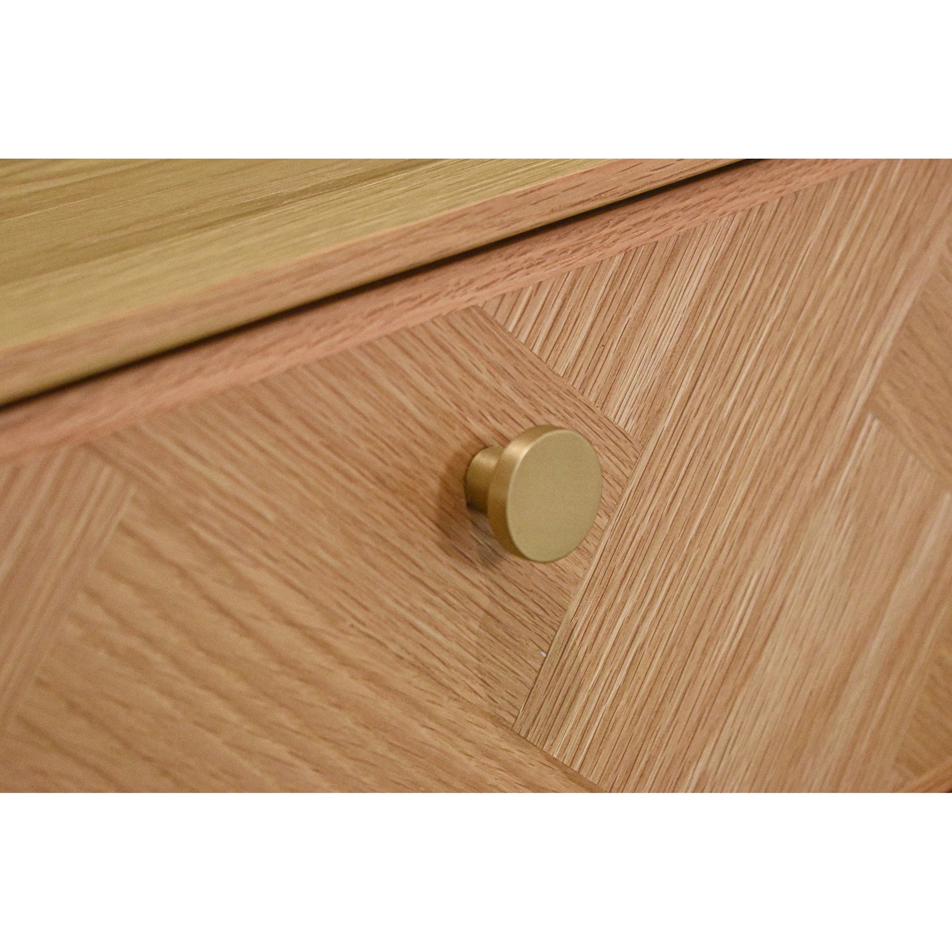 Colton Dresser 6 Drawer by LH Imports in light brown and natural, brass. Made from solid oak, mdf oak veneer, brass in a transitional style.