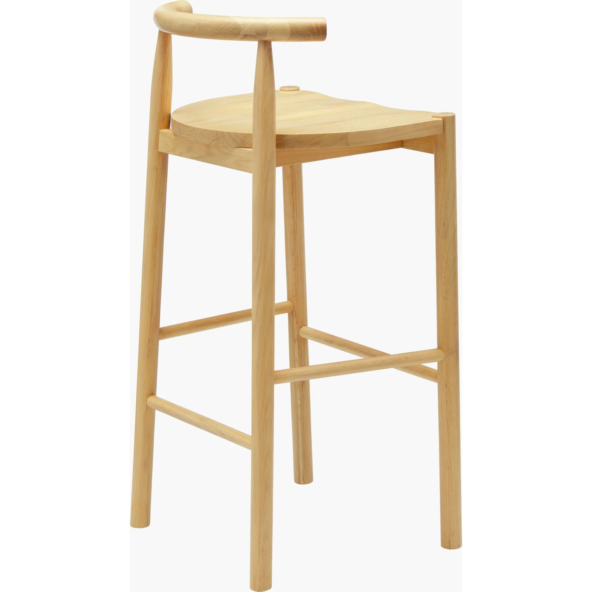 Callum Bar Stool - 530610 by Surya in top: wheat, base: wheat and naturalnatural. Made from oak in a modern style.