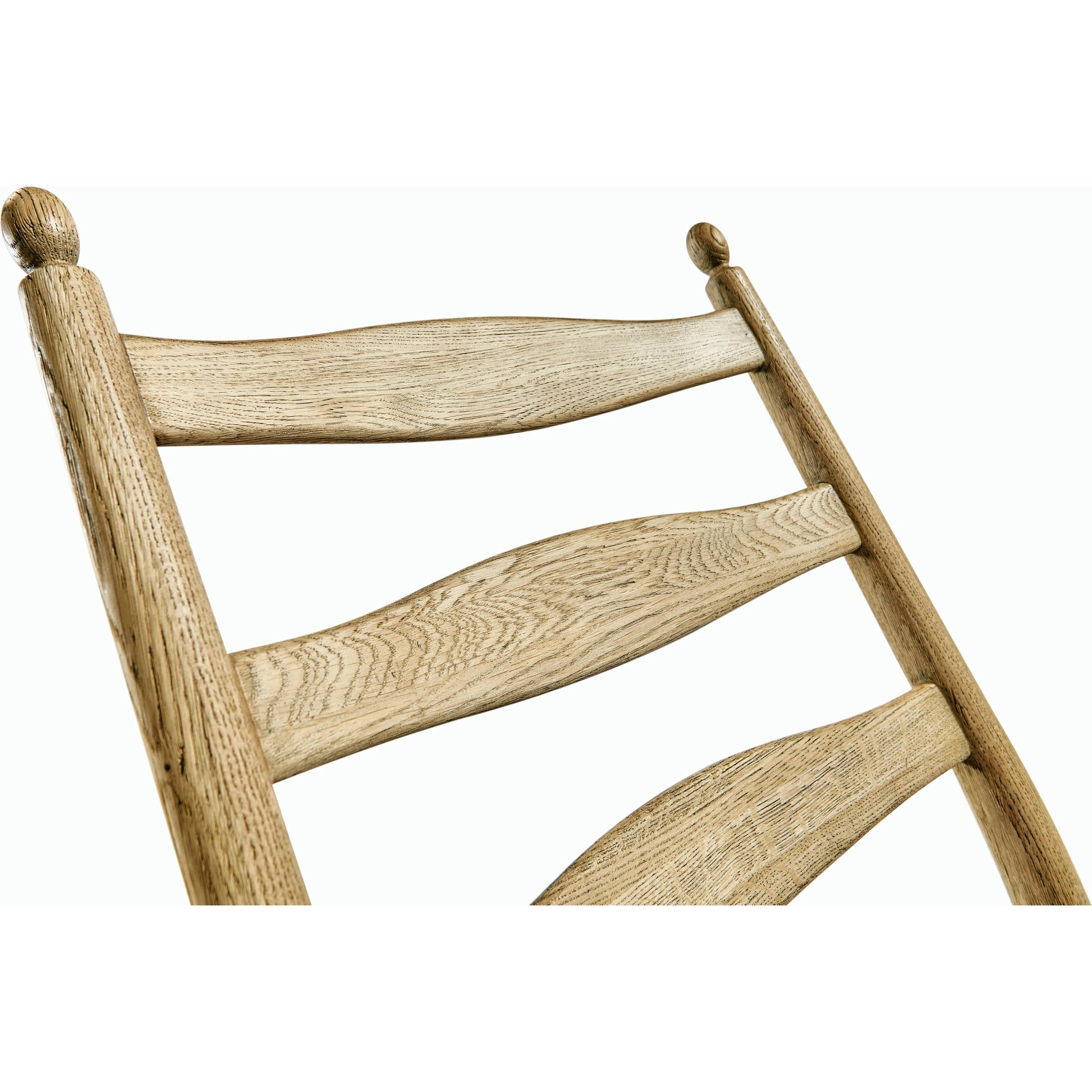 Timeless Doppler Ladderback Side Chair by Jonathan Charles in brown. Made from oak, fiber rush, foam, fabric in a coastal style.