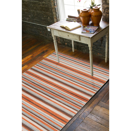 Calvin Rug - 1731 by Surya in tan, dark brown, burnt orange, light blue. Made from 100% wool in a unique style.