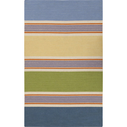 Calvin Rug - 1743 by Surya in light beige, mustard, medium purple, light olive, blue. Made from 100% wool in a unique style.