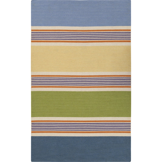 Calvin Rug - 1743 by Surya in light beige, mustard, medium purple, light olive, blue. Made from 100% wool in a unique style.