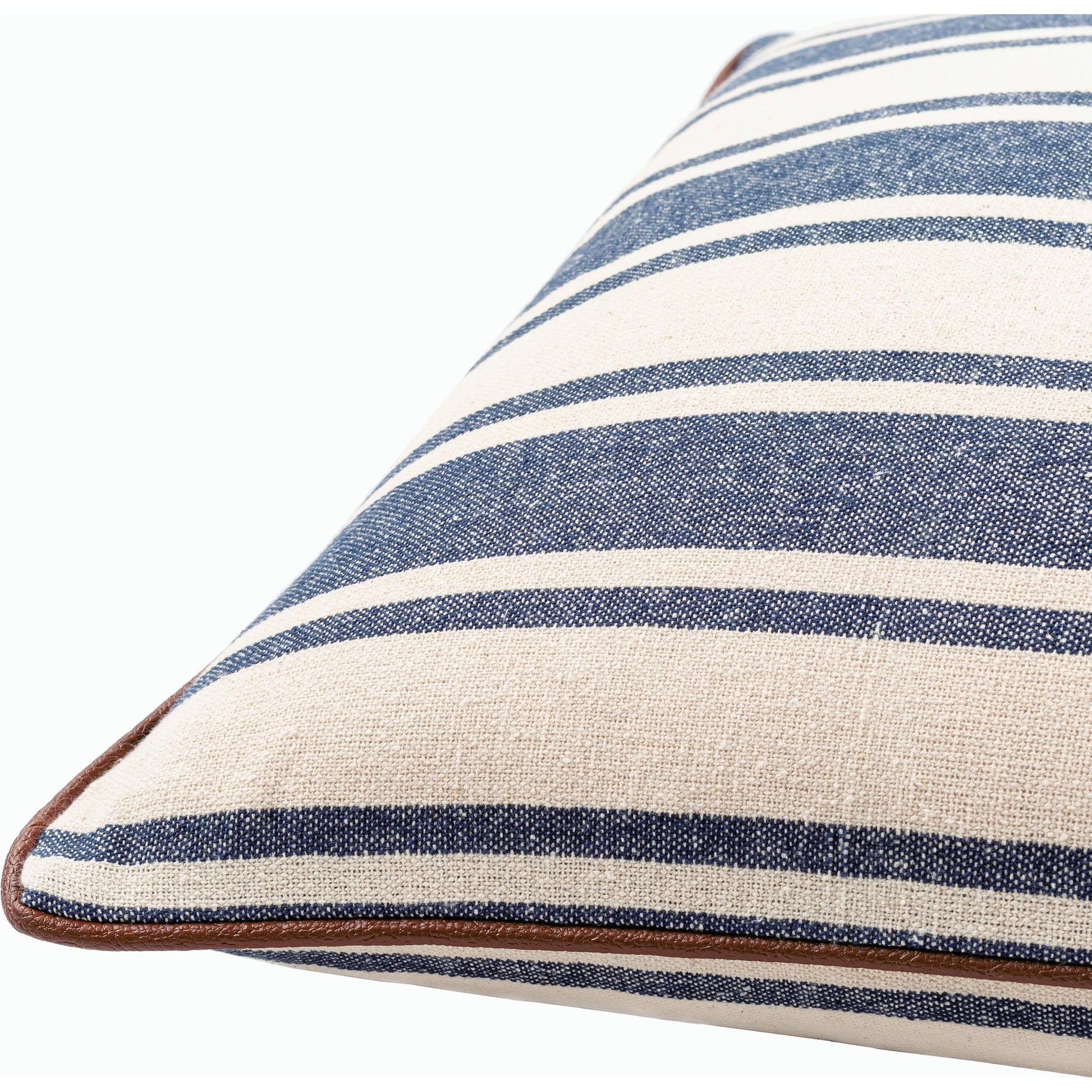 Charlize Pillow - 34079 by Surya in navy, cream. Made from 100% cotton in a coastal style.