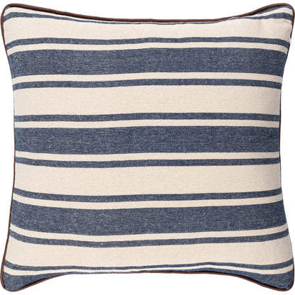Charlize Pillow - 34079 by Surya in navy, cream. Made from 100% cotton in a coastal style.