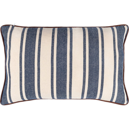 Charlize Pillow - 34079 by Surya in navy, cream. Made from 100% cotton in a coastal style.