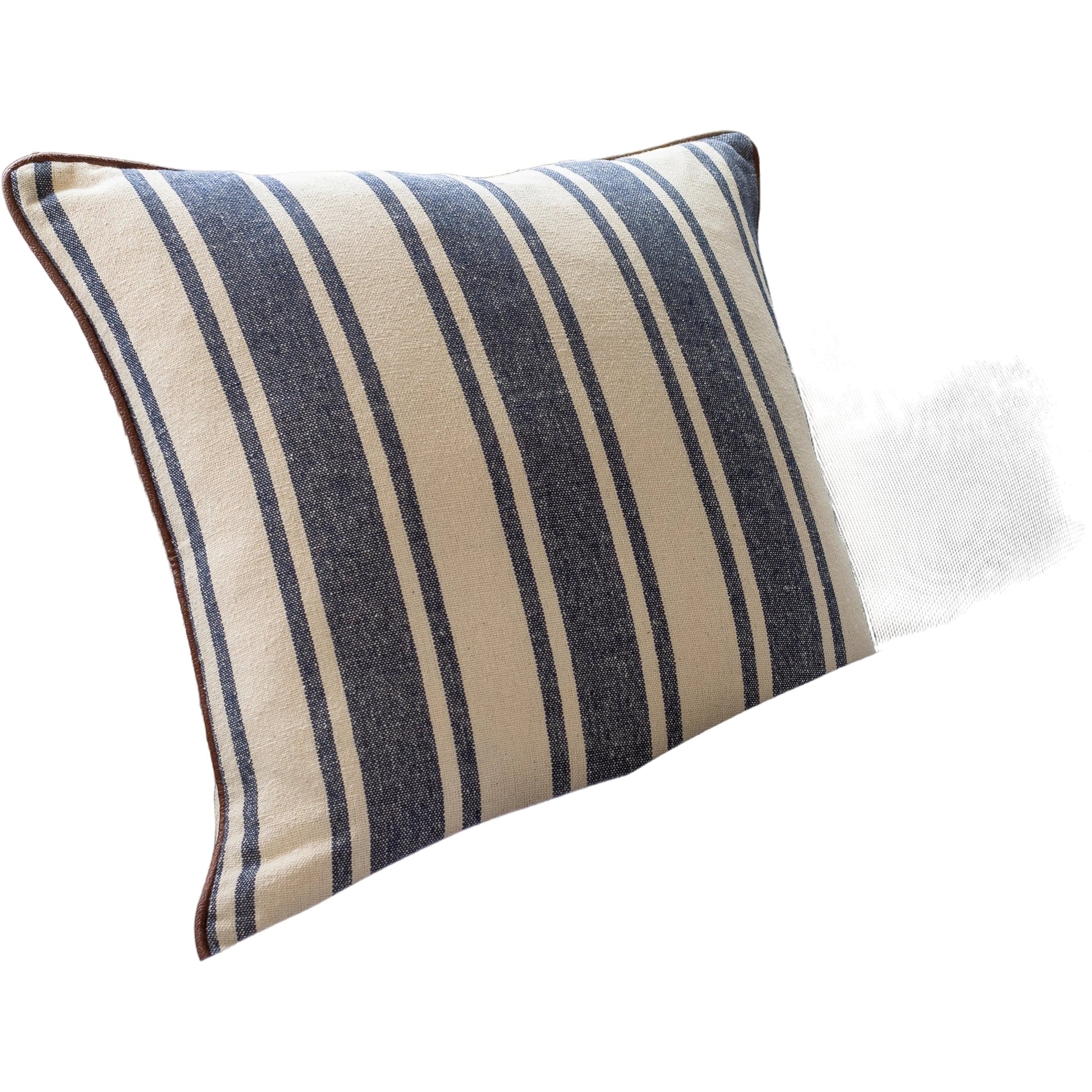 Charlize Pillow - 34079 by Surya in navy, cream. Made from 100% cotton in a coastal style.