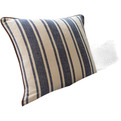 Charlize Pillow - 34079 by Surya in navy, cream. Made from 100% cotton in a coastal style.