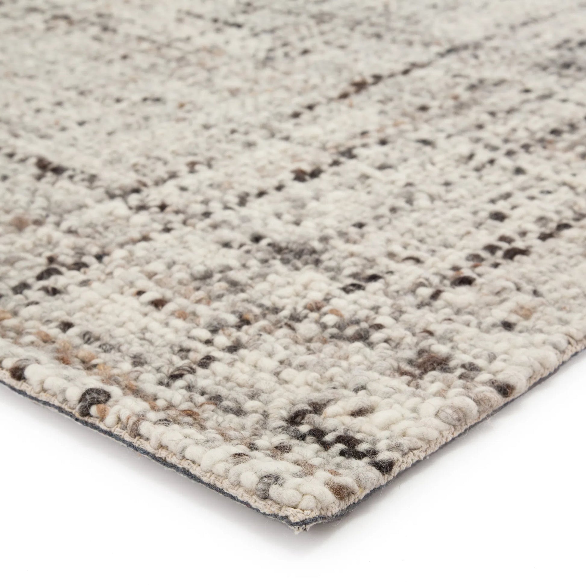 Cambridge CMB02 Rug by Jaipur Living in gray, ivory, white. Made from 100% wool in a unique style.