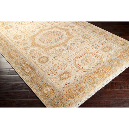 Cambridge Rug - 509 by Surya in light beige, medium brown, gray, burnt orange, light olive, brown. Made from 100% new zealand wool in a unique style.
