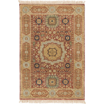 Cambridge Rug - 509 by Surya in light beige, medium brown, gray, burnt orange, light olive, brown. Made from 100% new zealand wool in a unique style.