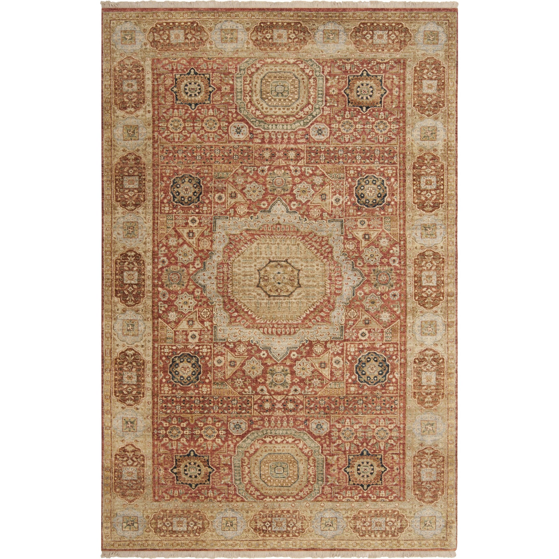 Cambridge Rug - 509 by Surya in light beige, medium brown, gray, burnt orange, light olive, brown. Made from 100% new zealand wool in a unique style.