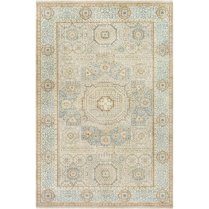 Cambridge Rug - 509 by Surya in light beige, medium brown, gray, burnt orange, light olive, brown. Made from 100% new zealand wool in a unique style.