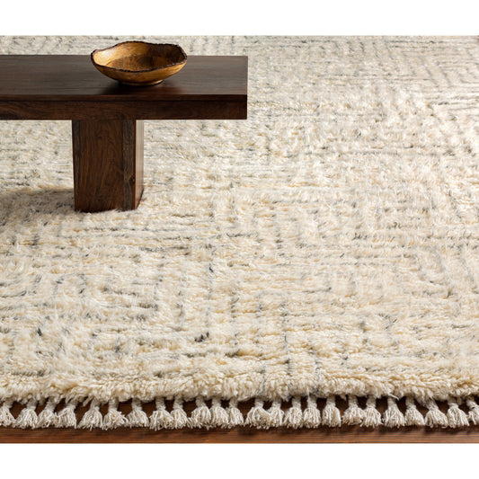 Camille Rug - 27012 by Surya in cream, medium gray, black. Made from 100% new zealand wool in a unique style.