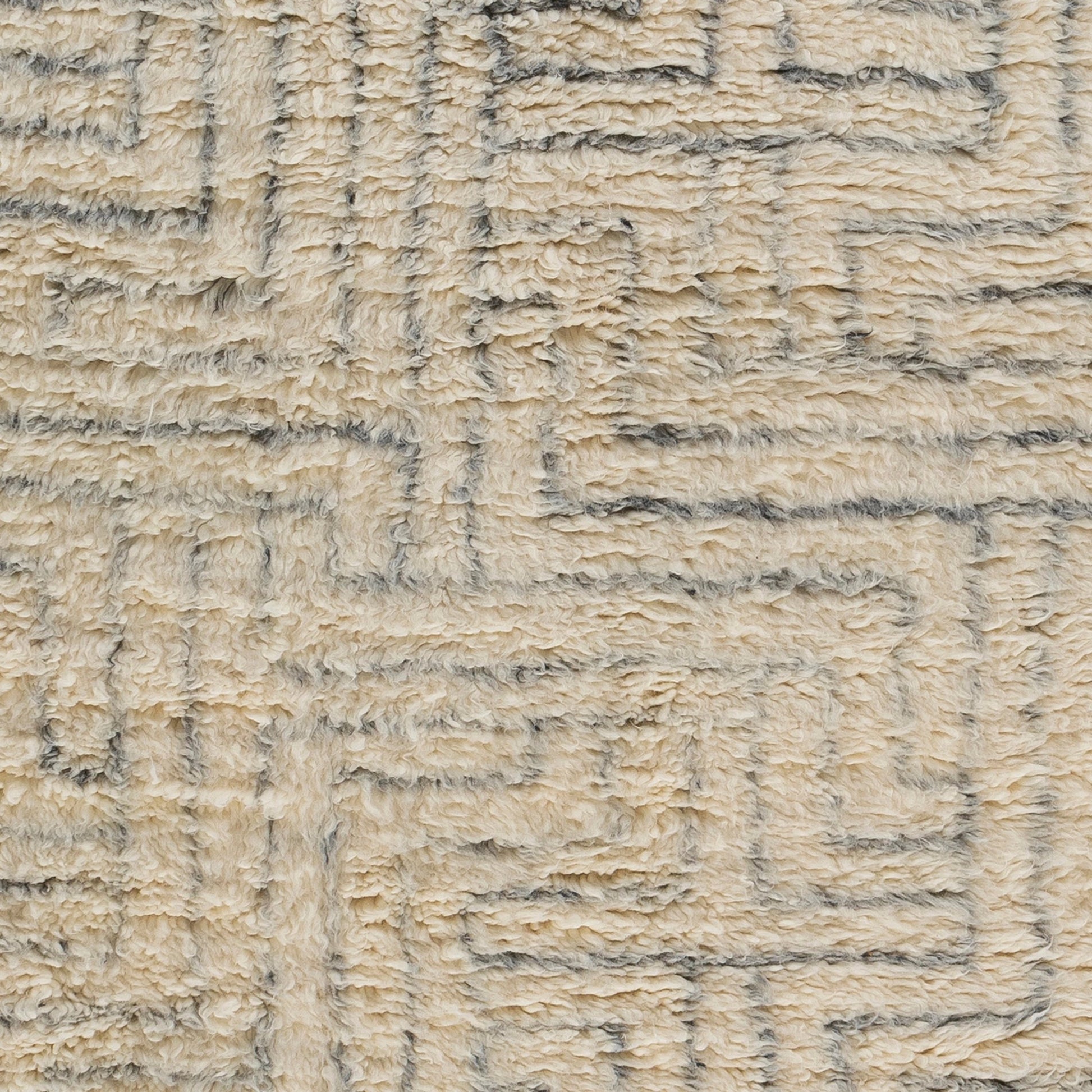 Camille Rug - 27012 by Surya in cream, medium gray, black. Made from 100% new zealand wool in a unique style.