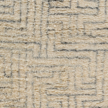 Camille Rug - 27012 by Surya in cream, medium gray, black. Made from 100% new zealand wool in a unique style.
