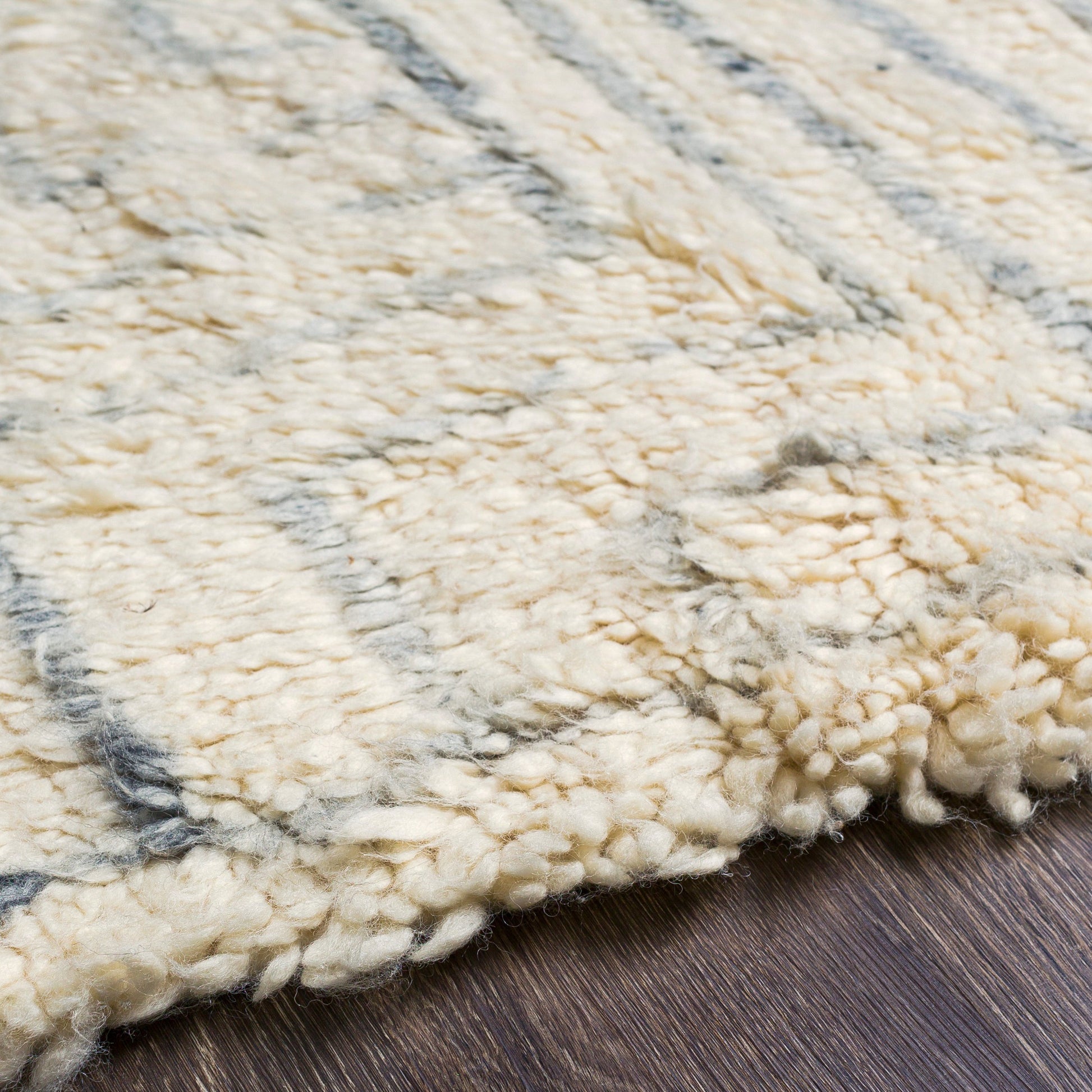 Camille Rug - 27012 by Surya in cream, medium gray, black. Made from 100% new zealand wool in a unique style.