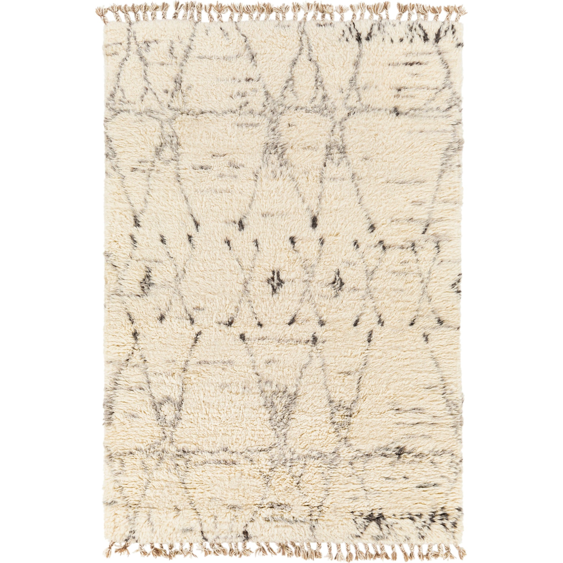 Camille Rug - 27014 by Surya in cream, medium gray, black. Made from unique in a unique style.