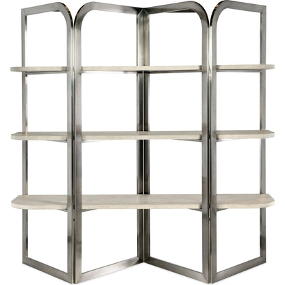 Modern Mood Etagere by Hooker Furniture. Made from oak veneers, metal in a modern style.
