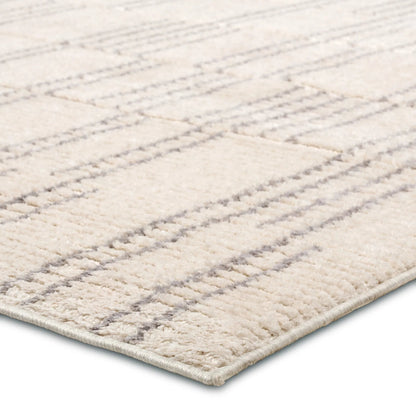 Composure CMP01 Rug by Jaipur Living in ivory, gray. Made from 100% polyester in a unique style.