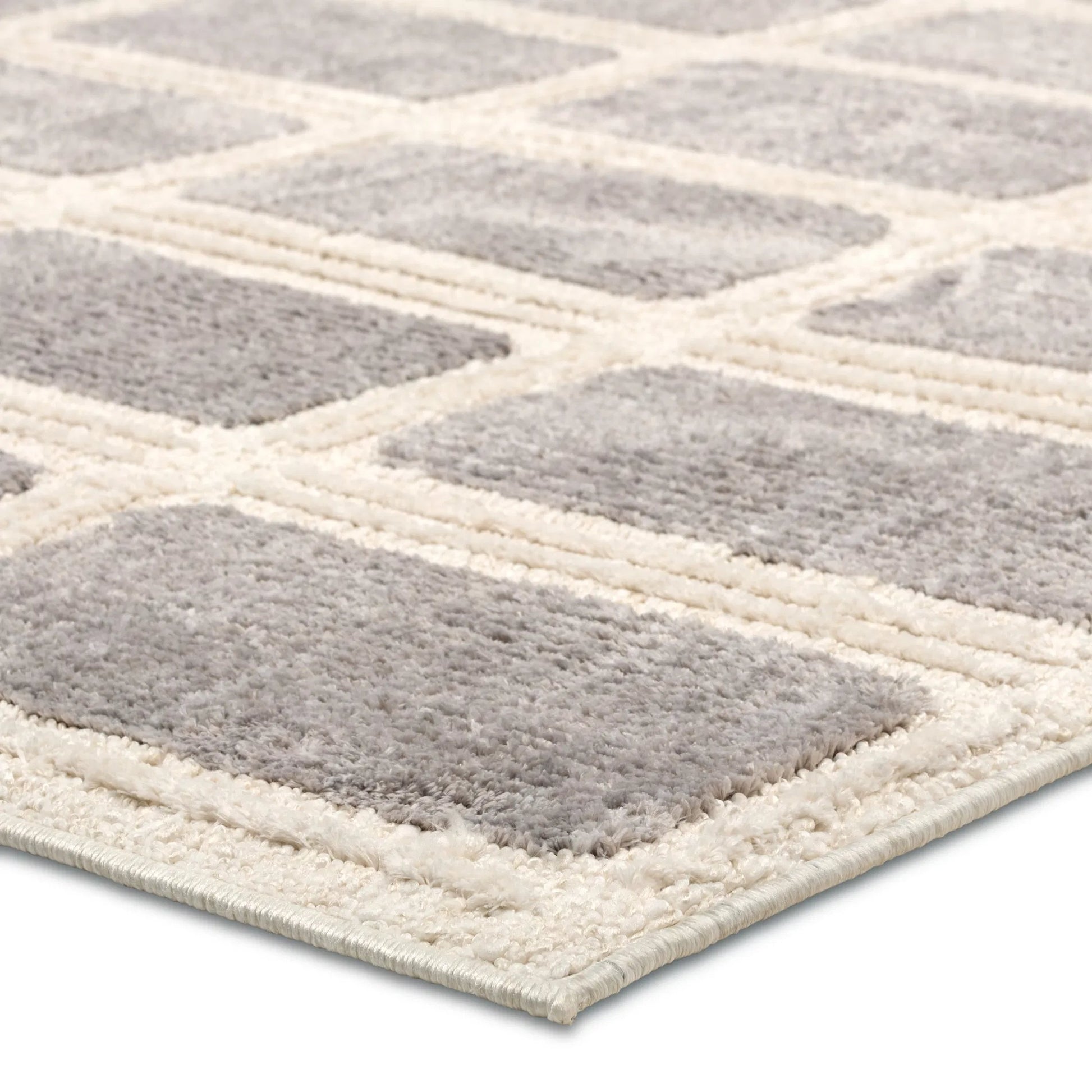 Composure CMP03 Rug by Jaipur Living in gray, cream. Made from 100% polyester in a unique style.