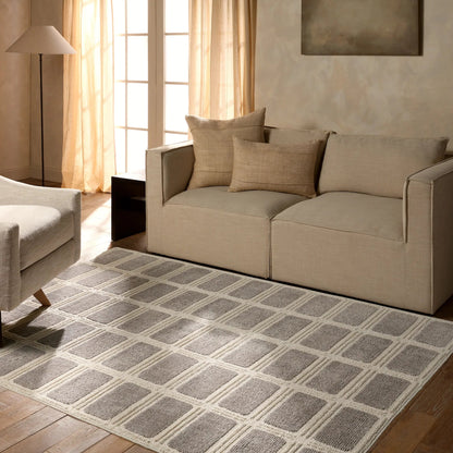 Composure CMP03 Rug by Jaipur Living in gray, cream. Made from 100% polyester in a unique style.