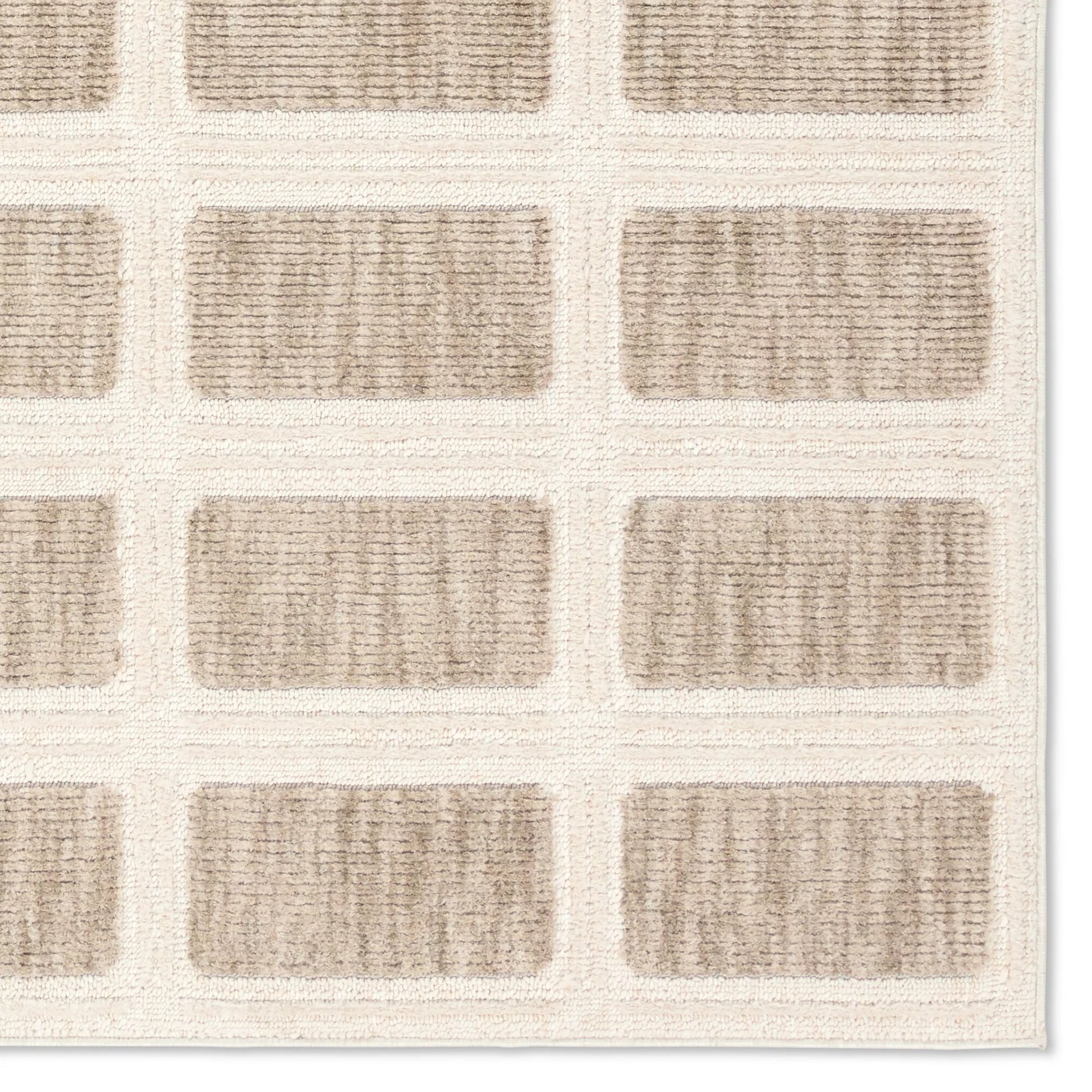Composure CMP04 Rug by Jaipur Living in tan, cream. Made from 100% polyester in a unique style.