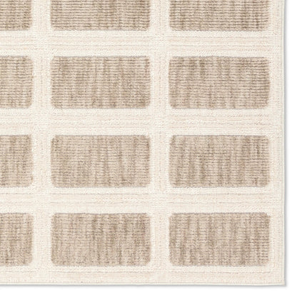 Composure CMP04 Rug by Jaipur Living in tan, cream. Made from 100% polyester in a unique style.