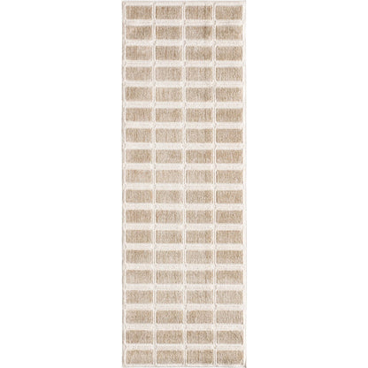 Composure CMP04 Rug by Jaipur Living in tan, cream. Made from 100% polyester in a unique style.