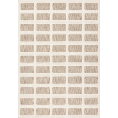 Composure CMP04 Rug by Jaipur Living in tan, cream. Made from 100% polyester in a unique style.