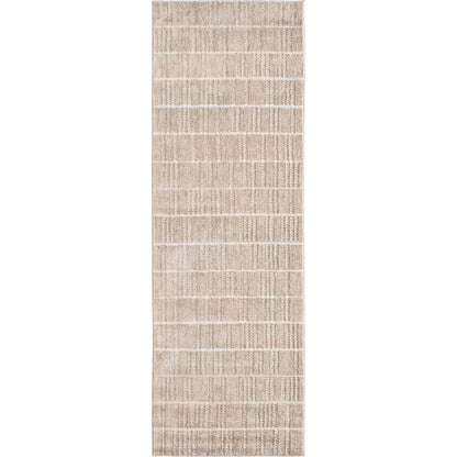 Composure CMP07 Rug by Jaipur Living in tan, cream, gray. Made from 100% polyester in a unique style.