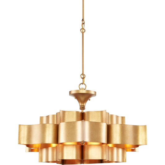 Grand Lotus Chandelier by Currey and Company. Made from unique in a modern style.