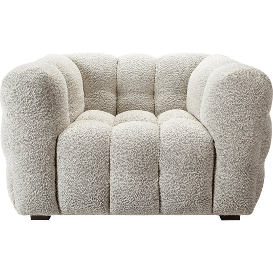 Chambery Chair - 14470 by Surya in upholstery: ivory, base: black. Made from polyester, cotton, rubber wood in a modern style.