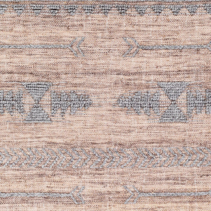 Cheyenne Naturals CNA-2300 Rug by Surya in aqua, brown, navy, cream. Made from 60% jute, 30% wool, 10% polyester in a unique style.