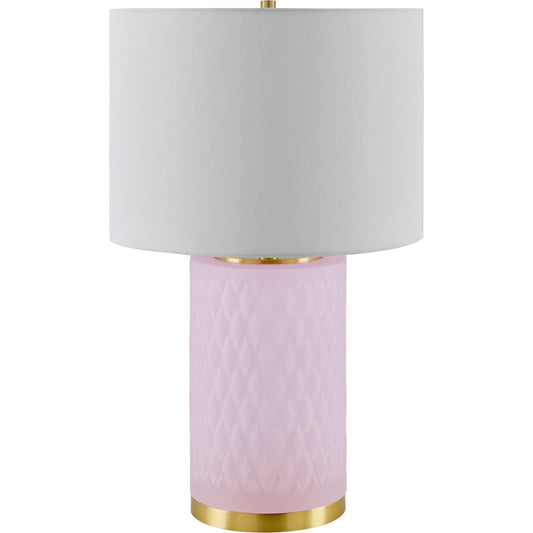 Cancale Accent Table Lamp - White Shade by Livabliss in platedpaintedplated. Made from glass, iron, linen in a unique style.