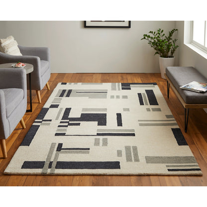 Maguire Transitional Rug - 8903F by Feizy in ivory, taupe. Made from wool, nylon in a unique style.