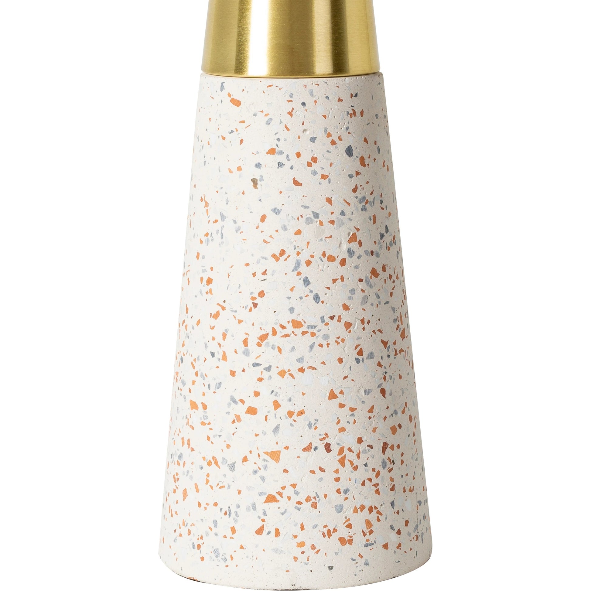 Catania - 31028 (Set of 2) by Livabliss in gray. Made from shade (outside): linen, shade (inside): polyester, body: concrete, body: metal, finial: iron, finial: metal, harp: iron in a unique style.