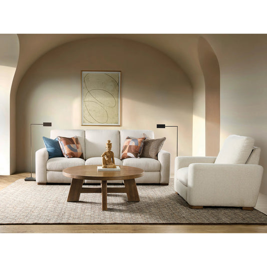 Optimus Power Recliner with Power Headrest - Small by Hooker Furniture in matera pearl and medium wood. Made from fabric in a transitional style.