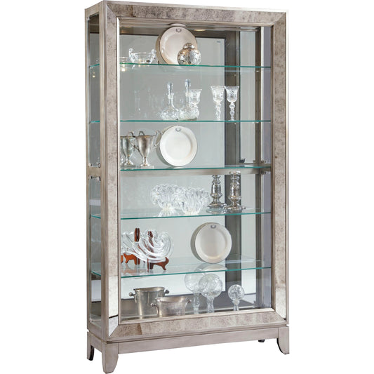 Side Entry Curio by Pulaski Furniture in platinum. Made from select hardwoods in a modern style.