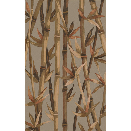 Canopy Rug - 358 by Surya in dusty sage, olive, dark brown, light olive. Made from 100% wool in a unique style.