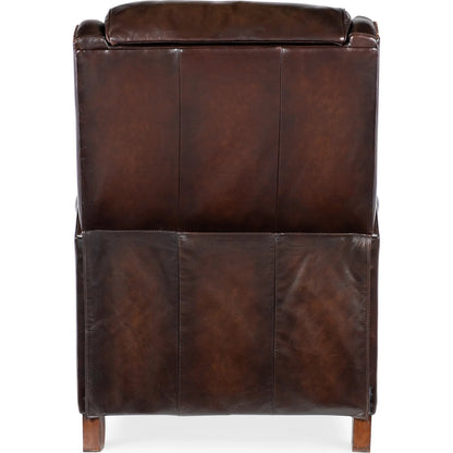 Carrington Power Recliner w/Power Headrest by Hooker Furniture in dark wood. Made from unique in a traditional style.