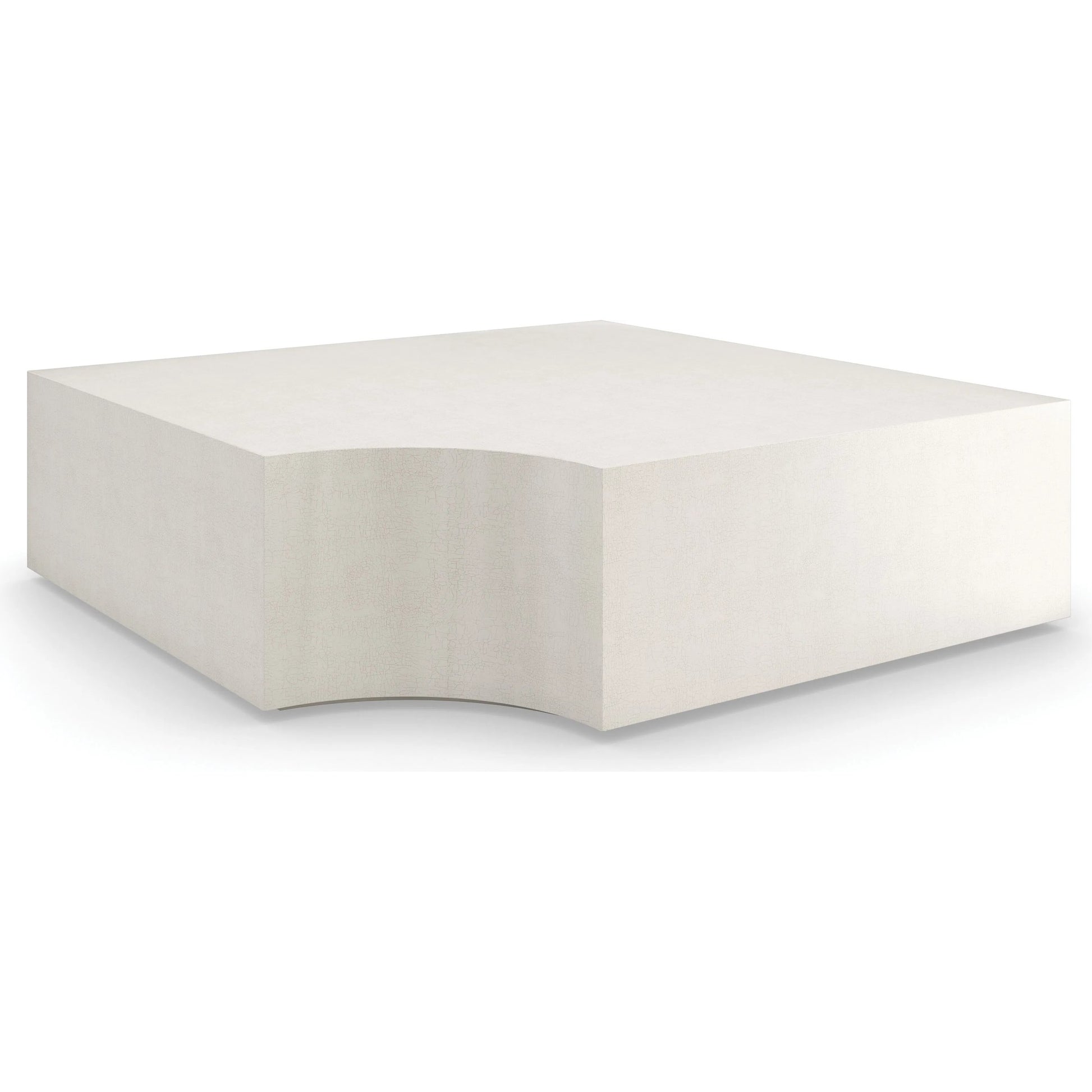 Buttoned Up Side Table by Caracole in ivory and ivory craze, ivory. Made from poplar in a unique style.