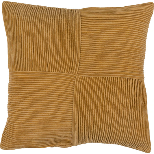 Conrad Pillow - 33425 by Surya in mustard. Made from front: 100% cotton, back: 100% cotton in a modern style.