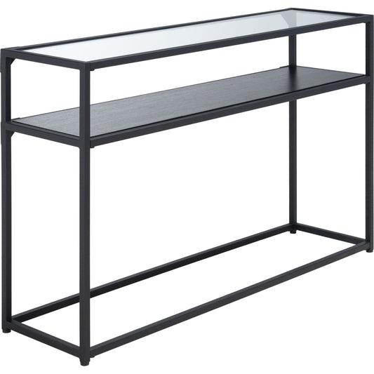 Ackley Console Table by Safavieh in black. Made from mdf steel in a modern style.