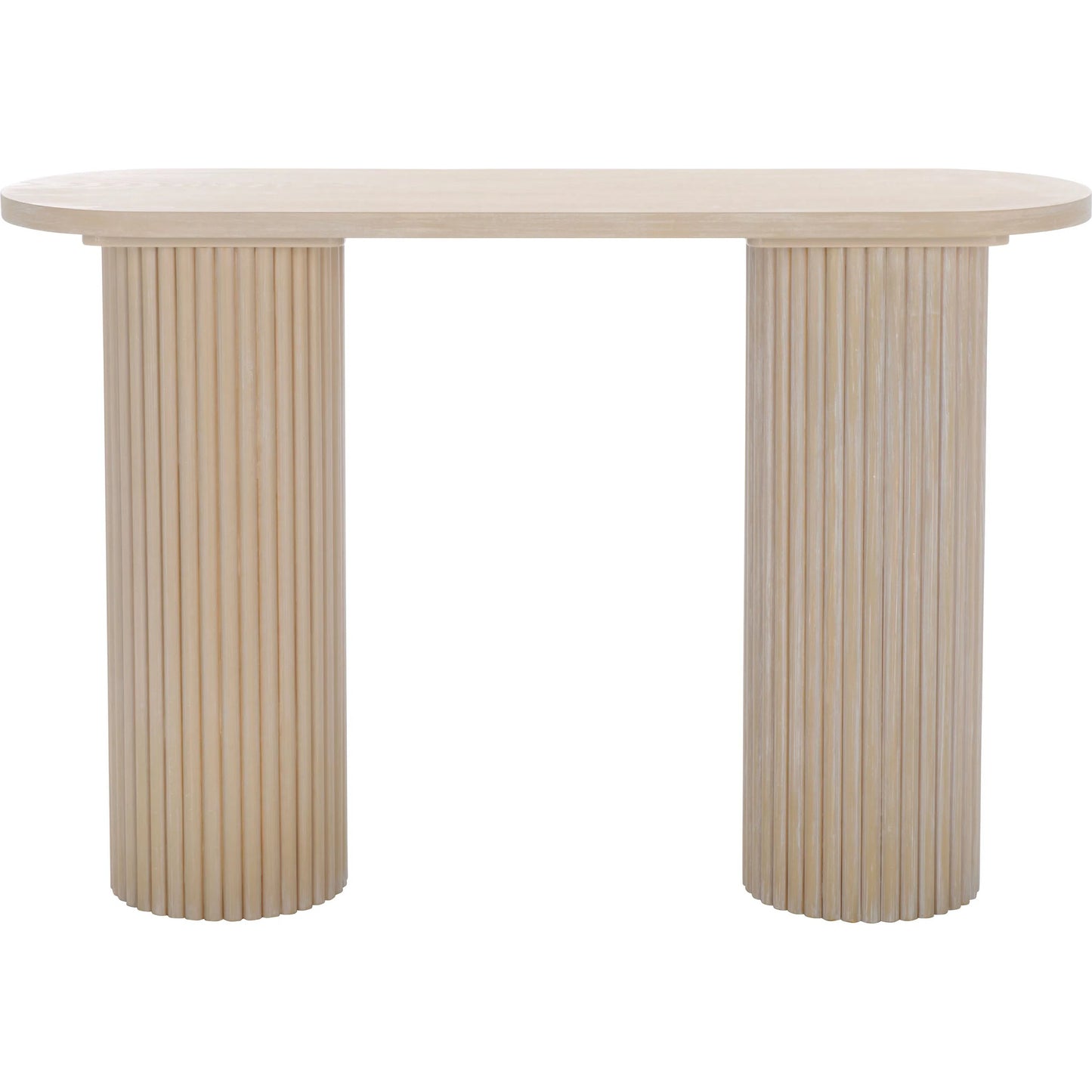002 SI-2380174 | Additional Silo | Yates Console Table by HedgeApple Essentials in bleached white. Made from mdf, ash veneer in a transitional style.