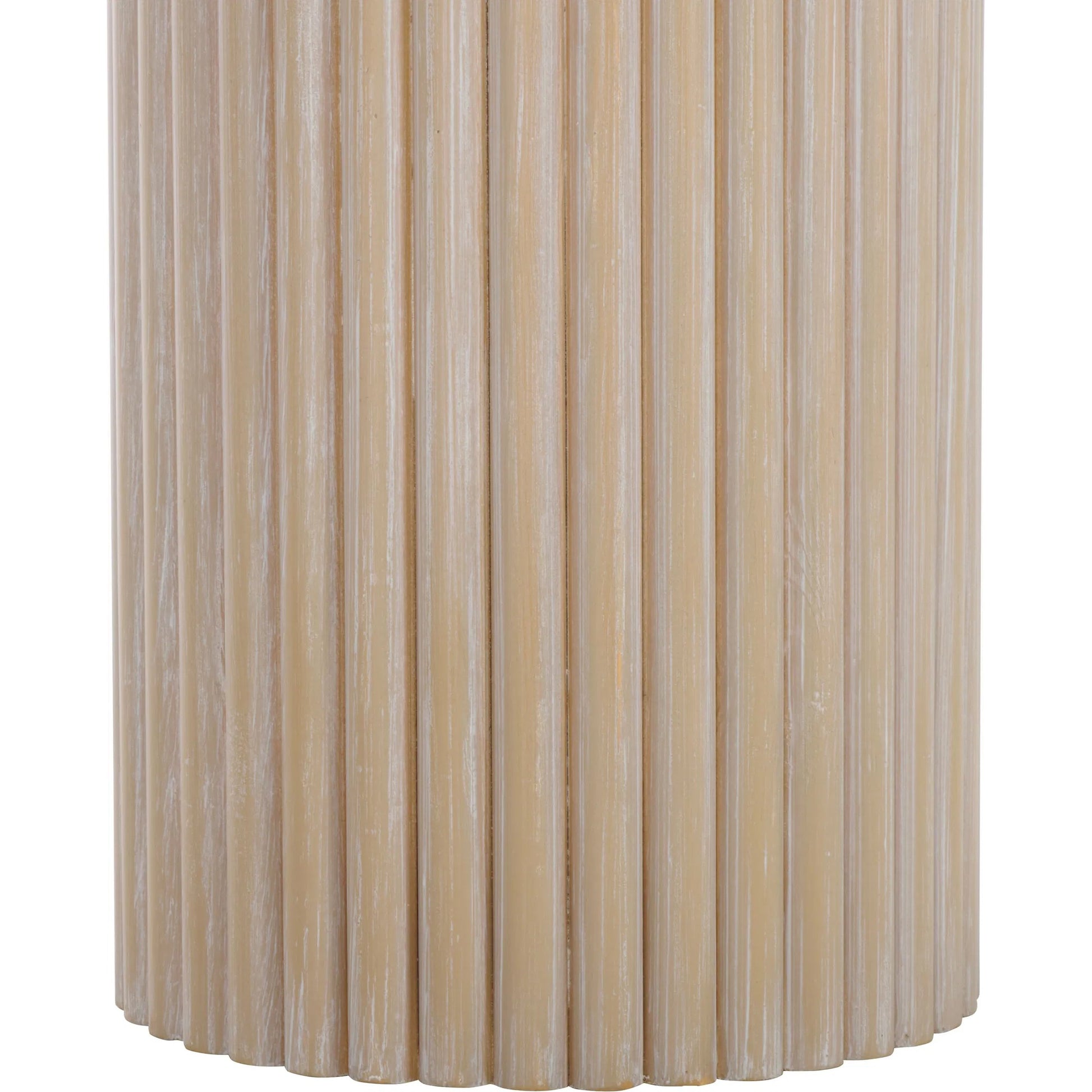 Yates Console Table by HedgeApple Essentials in bleached white. Made from mdf, ash veneer in a transitional style.