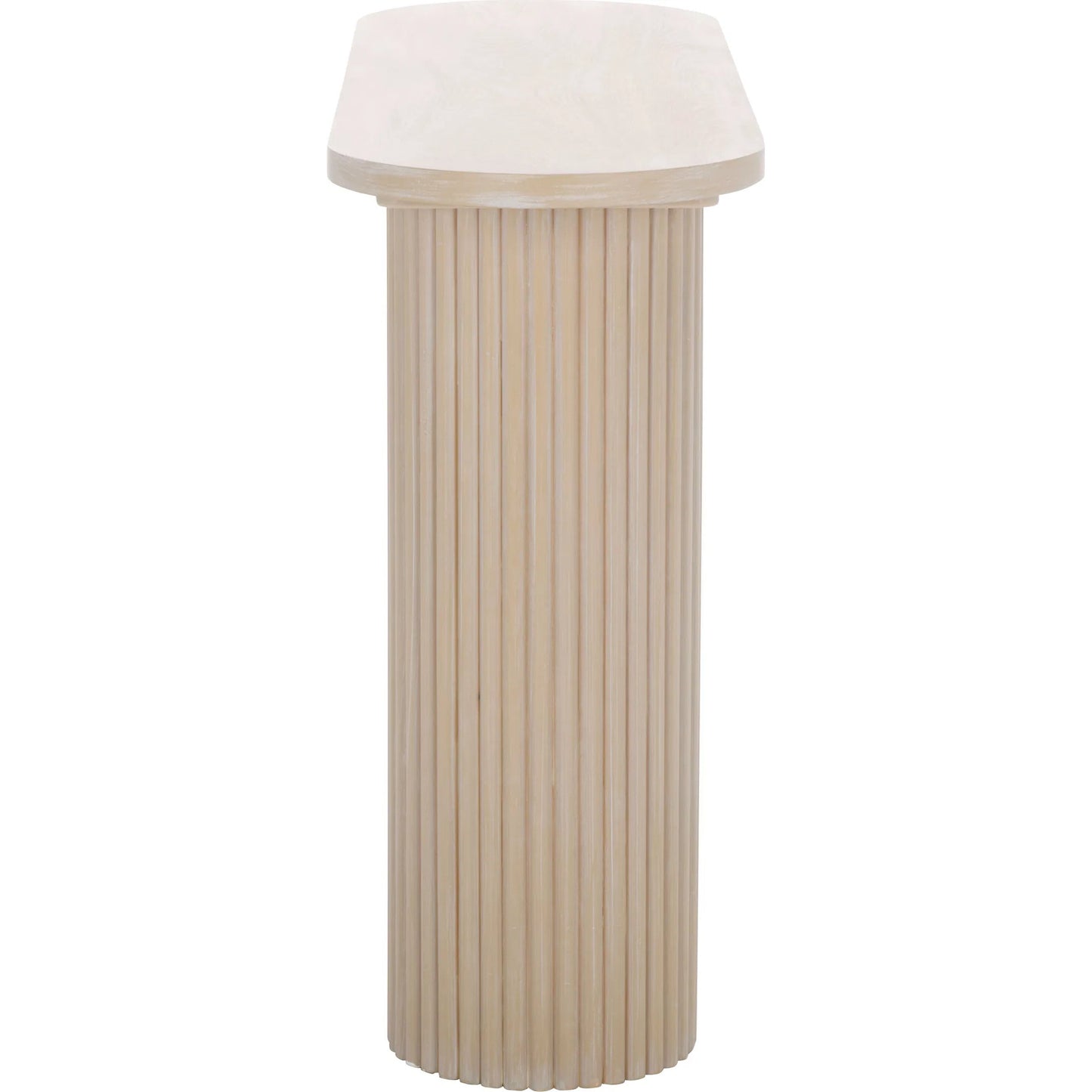 003 SI-2380174 | Additional Silo | Yates Console Table by HedgeApple Essentials in bleached white. Made from mdf, ash veneer in a transitional style.